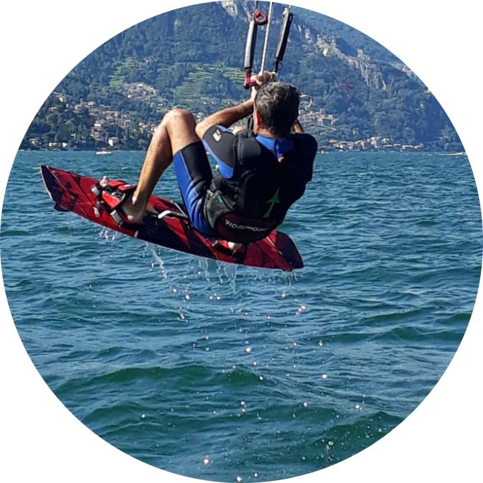 IKO kitesurf instructor Lake Como